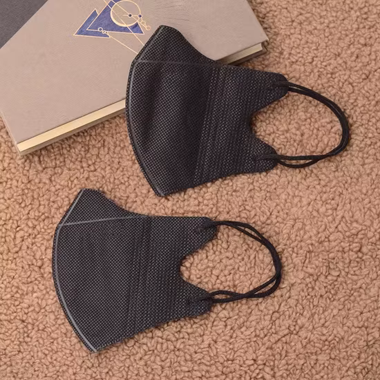 멜트블로운 먼지가 함유된 3D 일회용 부직포 귀고리 보호마스크